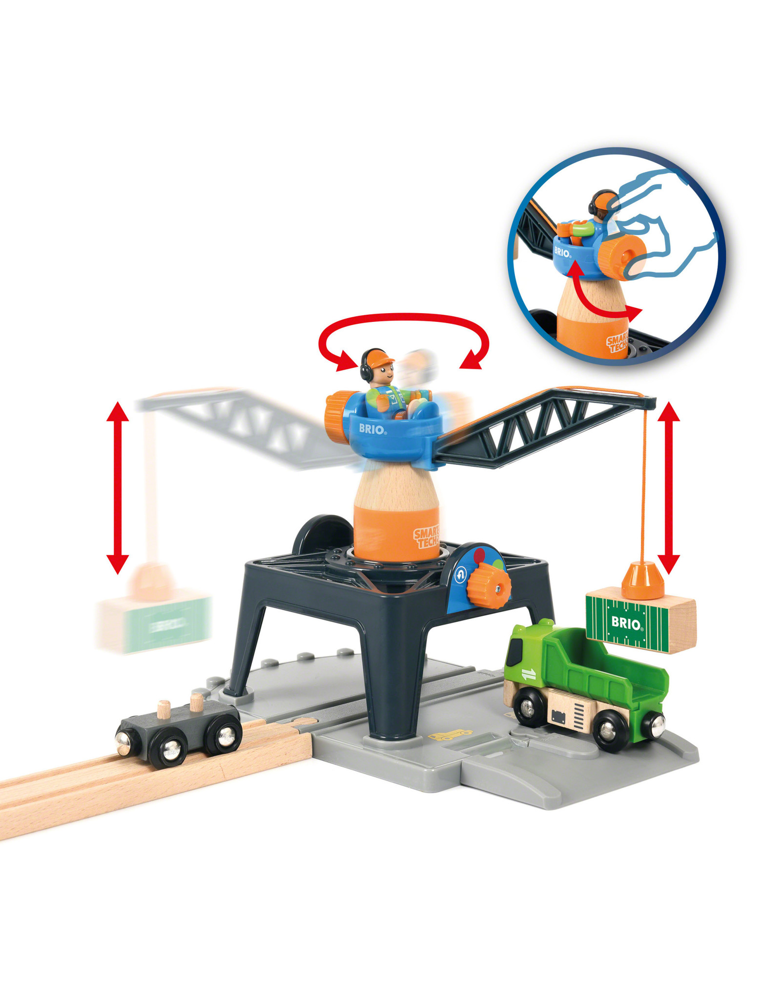 Brio Brio World 33962 Smart Tech Containerkraan - Container Crane