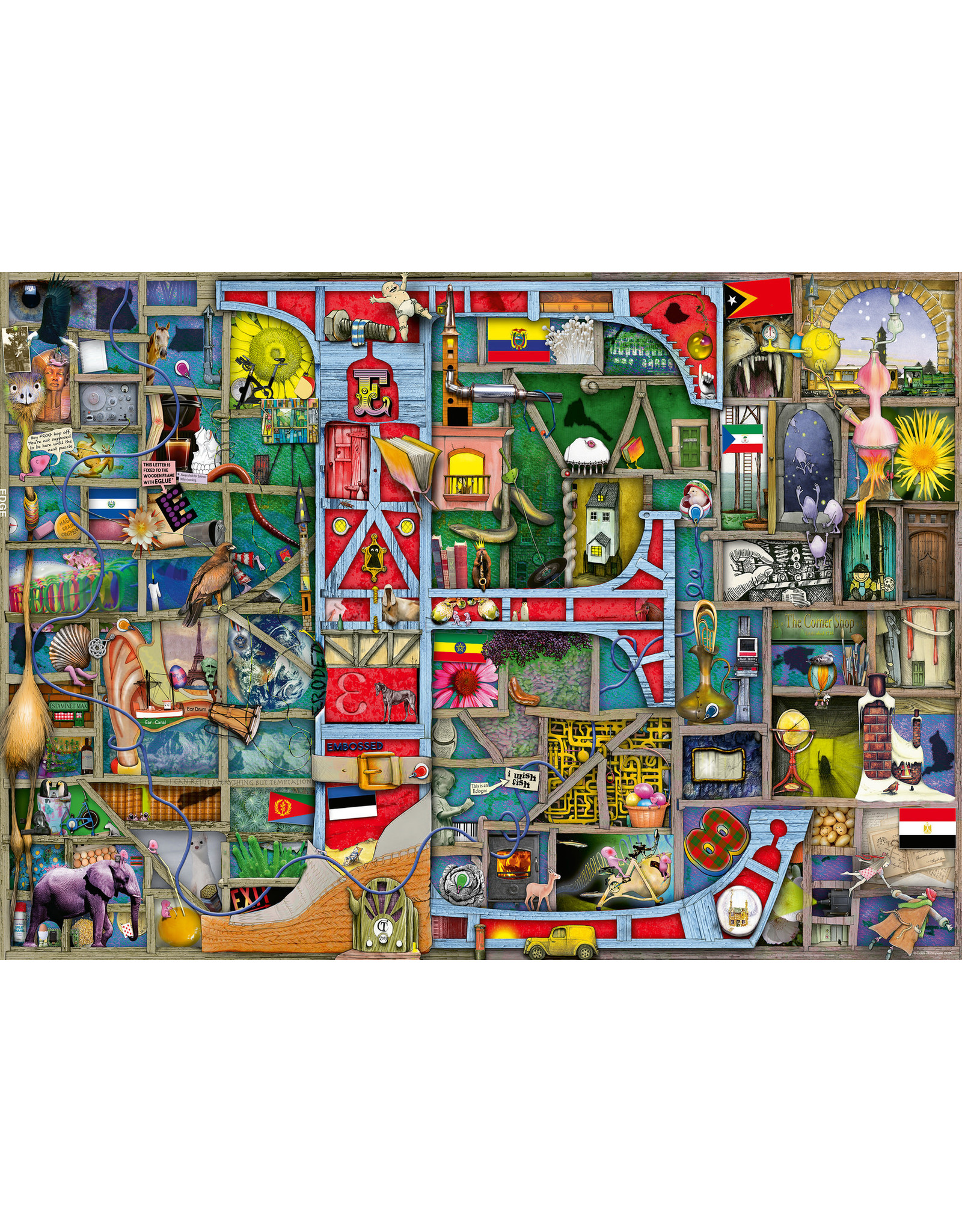 Ravensburger Ravensburger  puzzel 164202 Awesome Alphabet E is for.. - Colin Thompson