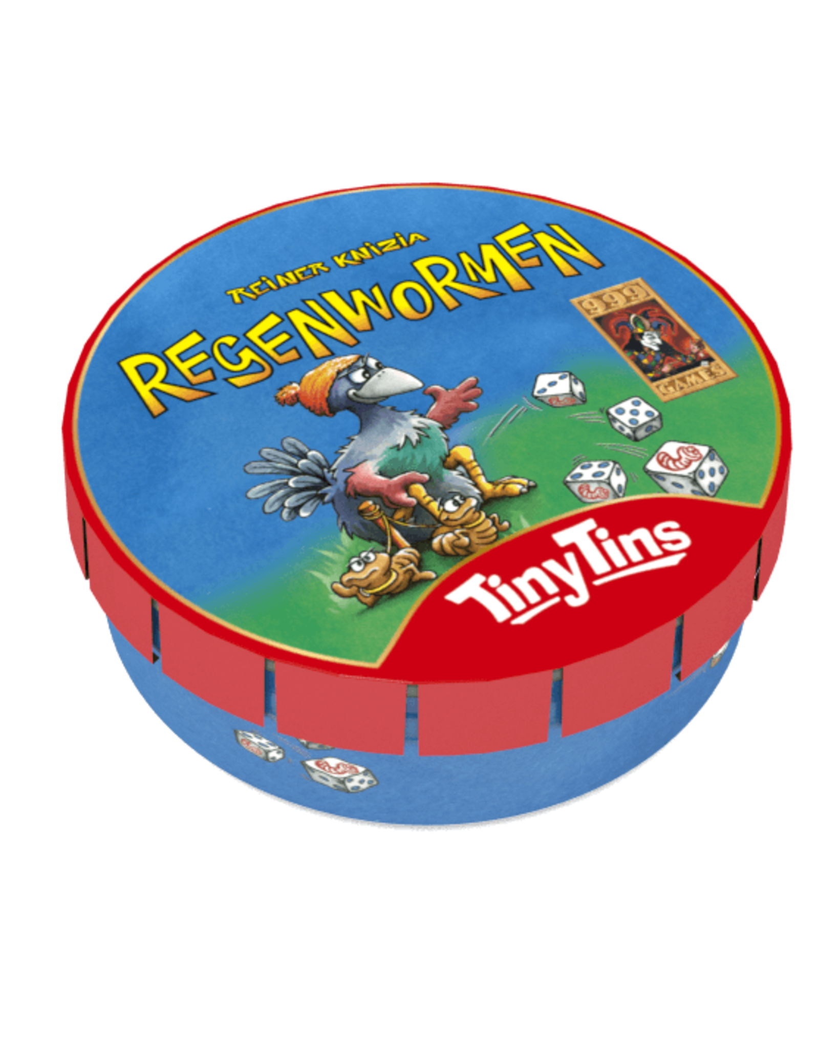 Baffle String string Gek 999 games: Regenwormen Tiny Tins - Marja's Shop