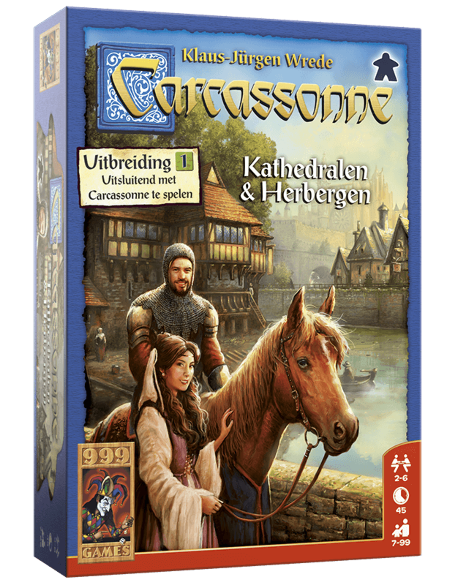 999 Games 999 Games: Kathedralen & Herbergen - Carcassonne Uitbreiding 1 - Bordspel