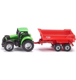 Siku Siku Super 1632 Tractor met Krampe Half-Pipe Kiepwagen (1:87)