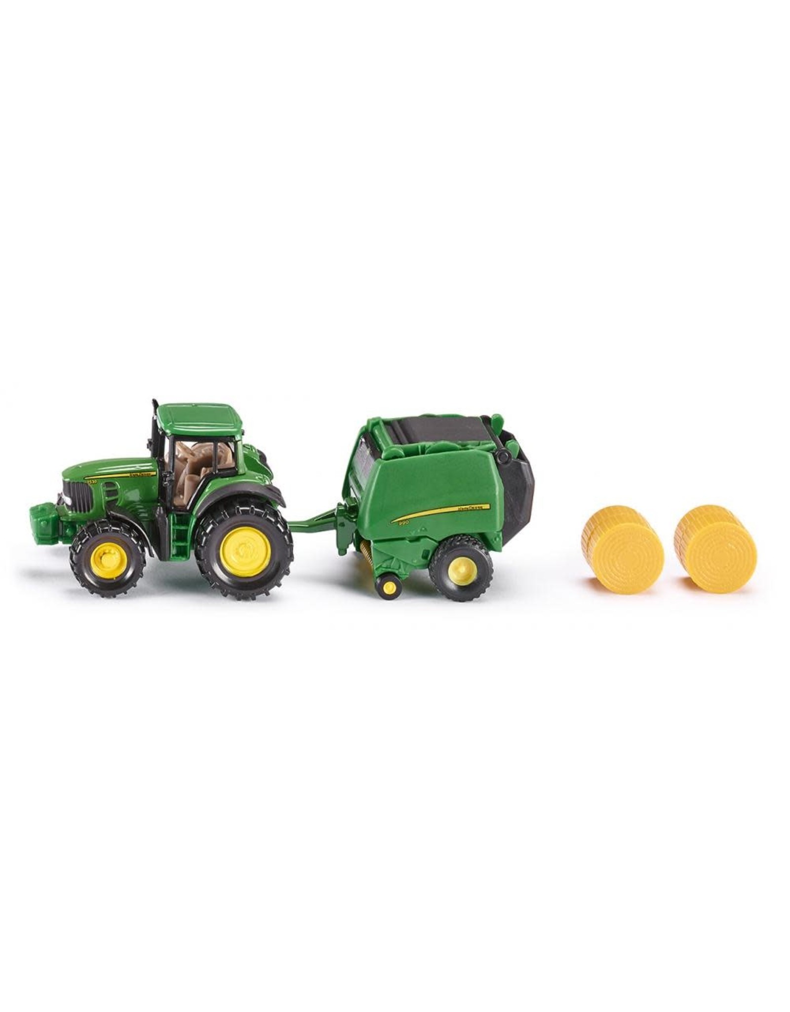 Siku Siku super 1665 John Deere Tractor met Balenpers