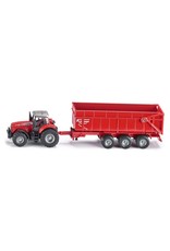 Siku Siku Farmer 1844 Massey Ferguson met aanhangwagen (1:87)