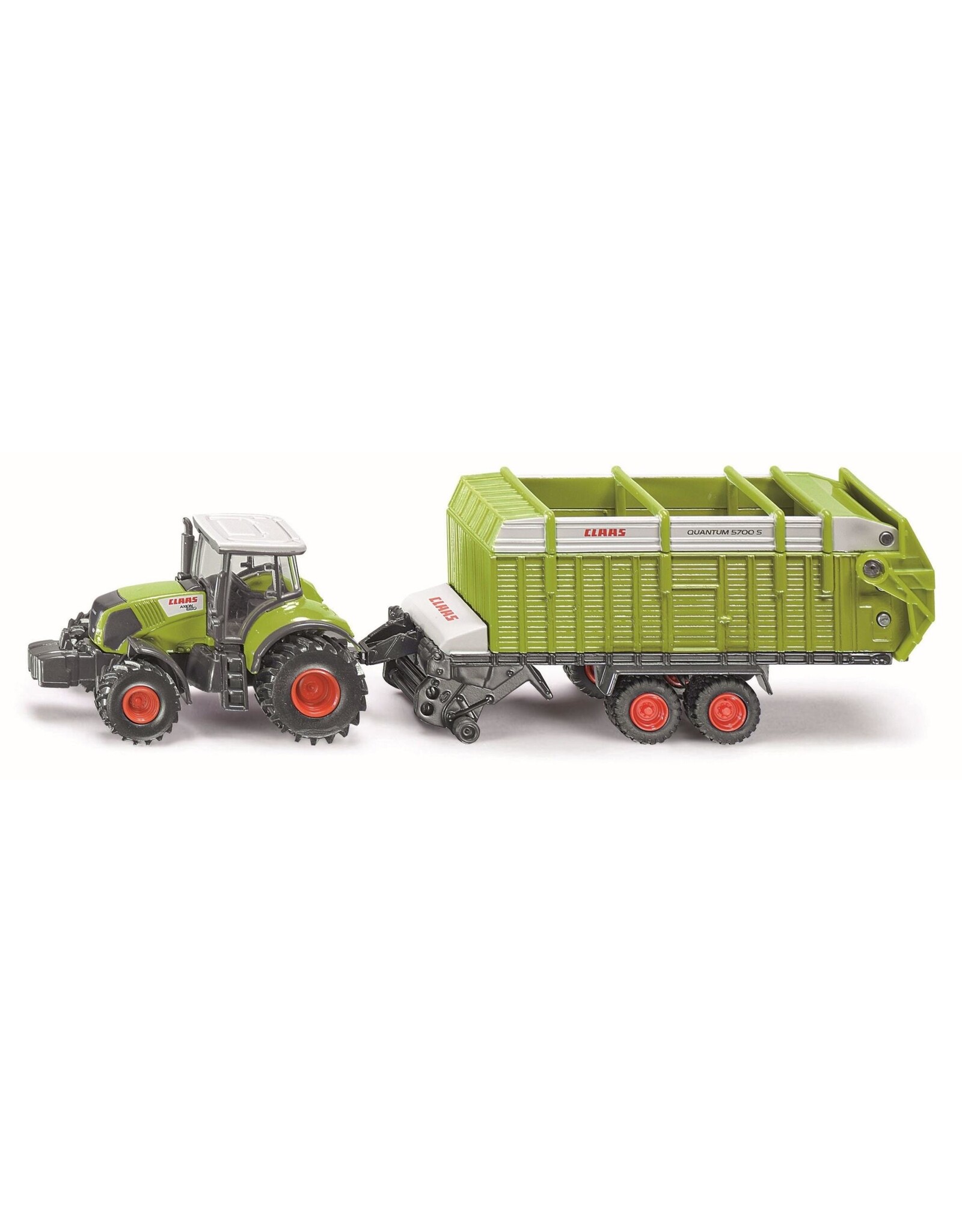 Siku Siku Farmer 1846 Claas Tractor met Hooi-Opraapwagen (1:87)