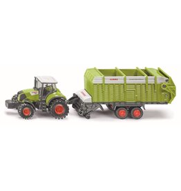 Siku Siku Farmer 1846 Claas Tractor met Hooi-Opraapwagen (1:87)