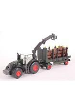 Siku Siku Super 1861 Fendt Tractor met Boomstammen Aanhangwagen (1:87)