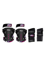 Fila Fila 3-pack skates protection - 3-dlg beschermset roze XS