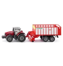 Siku Siku Farmer 1987 Massey-Ferguson met Pöttinger Jumbo (1:50)