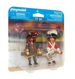 Playmobil Playmobil Duopack 70273 Piratenkapitein en Roodroksoldaat