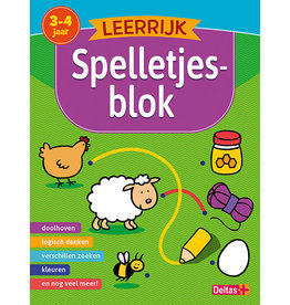 Uitgeverij Deltas Leerrijk Spelletjesblok (3-4 Jr)