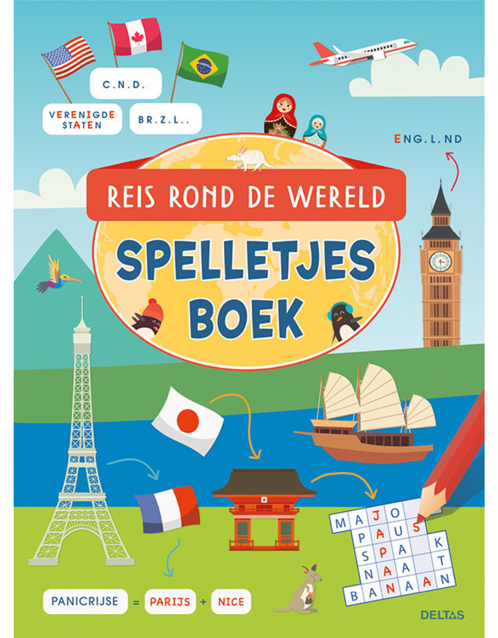 Deltas Reis rond de wereld spelletjesboek