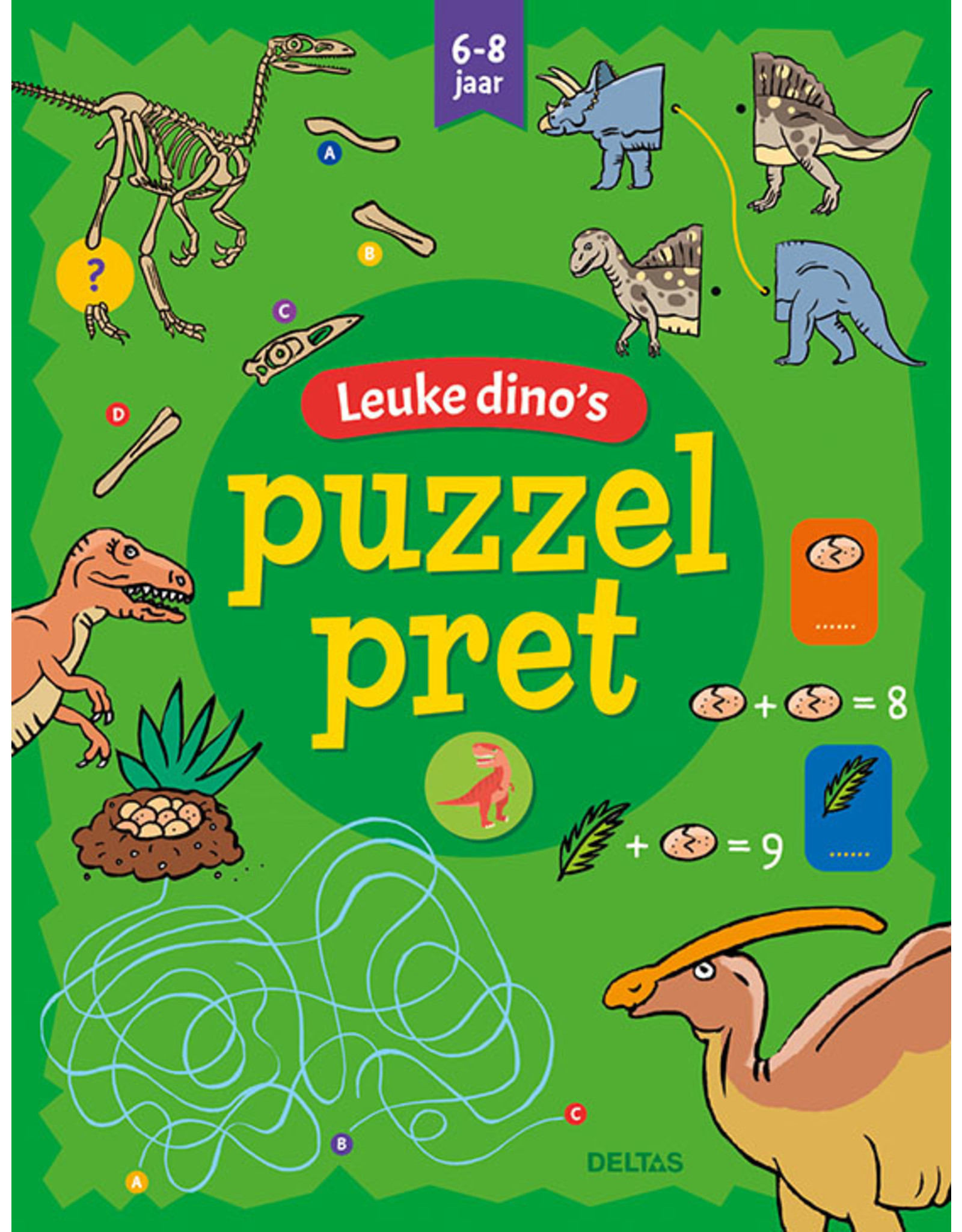 Deltas Puzzelpret - Leuke dino's (6-8 j.)