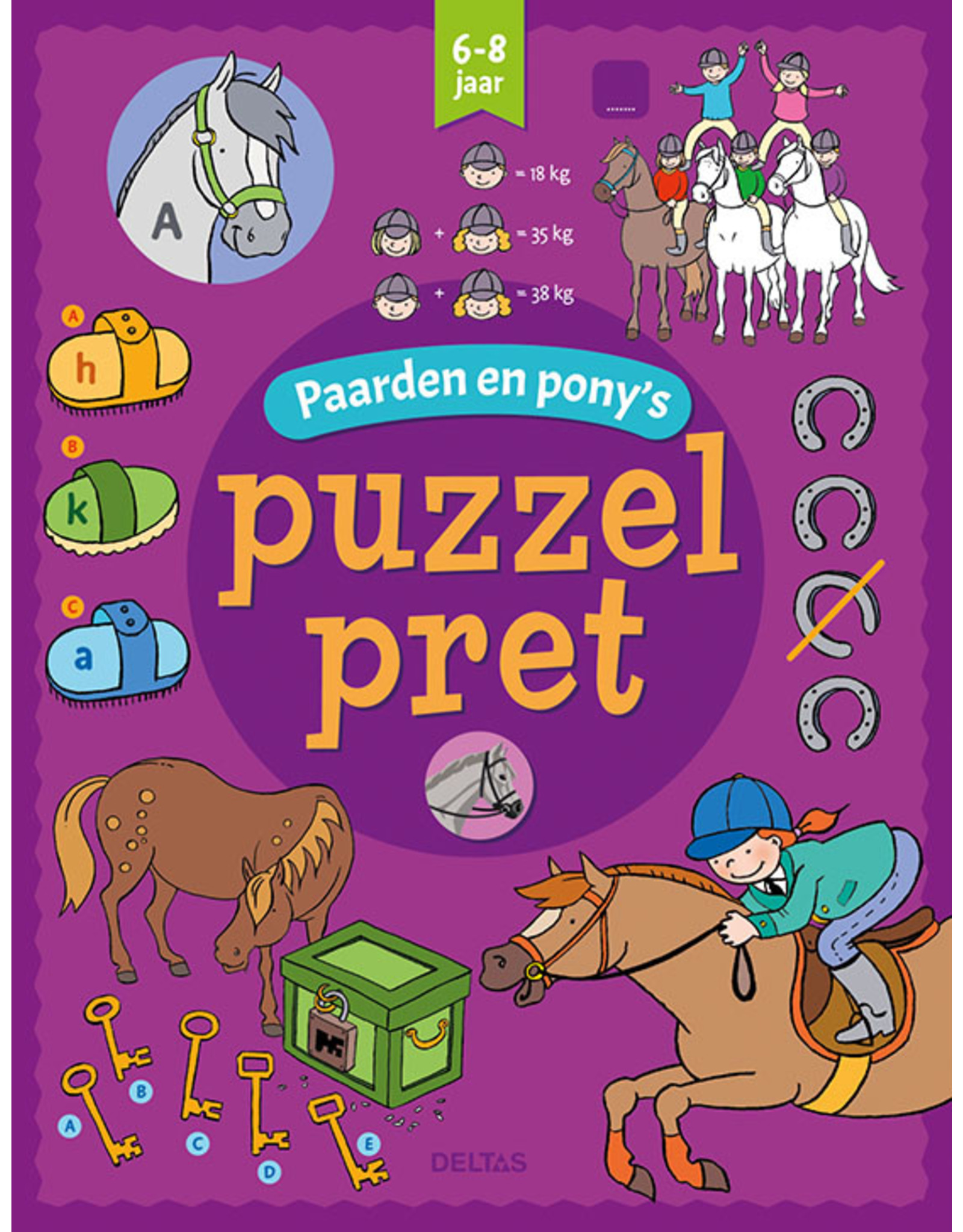 Deltas Puzzelpret - Paarden en pony's (6-8 j.)