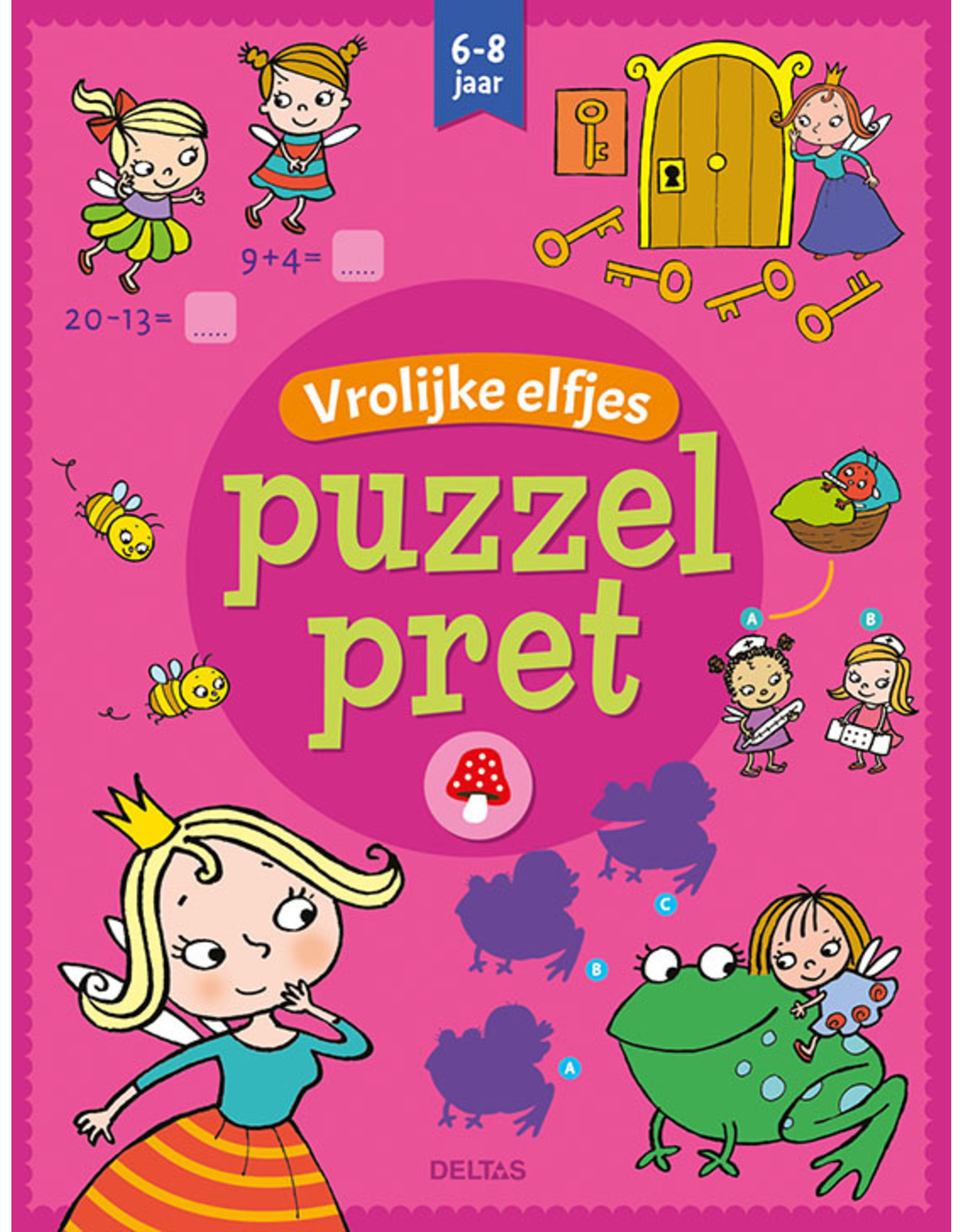 Deltas Puzzelpret - Vrolijke elfjes (6-8 j.)