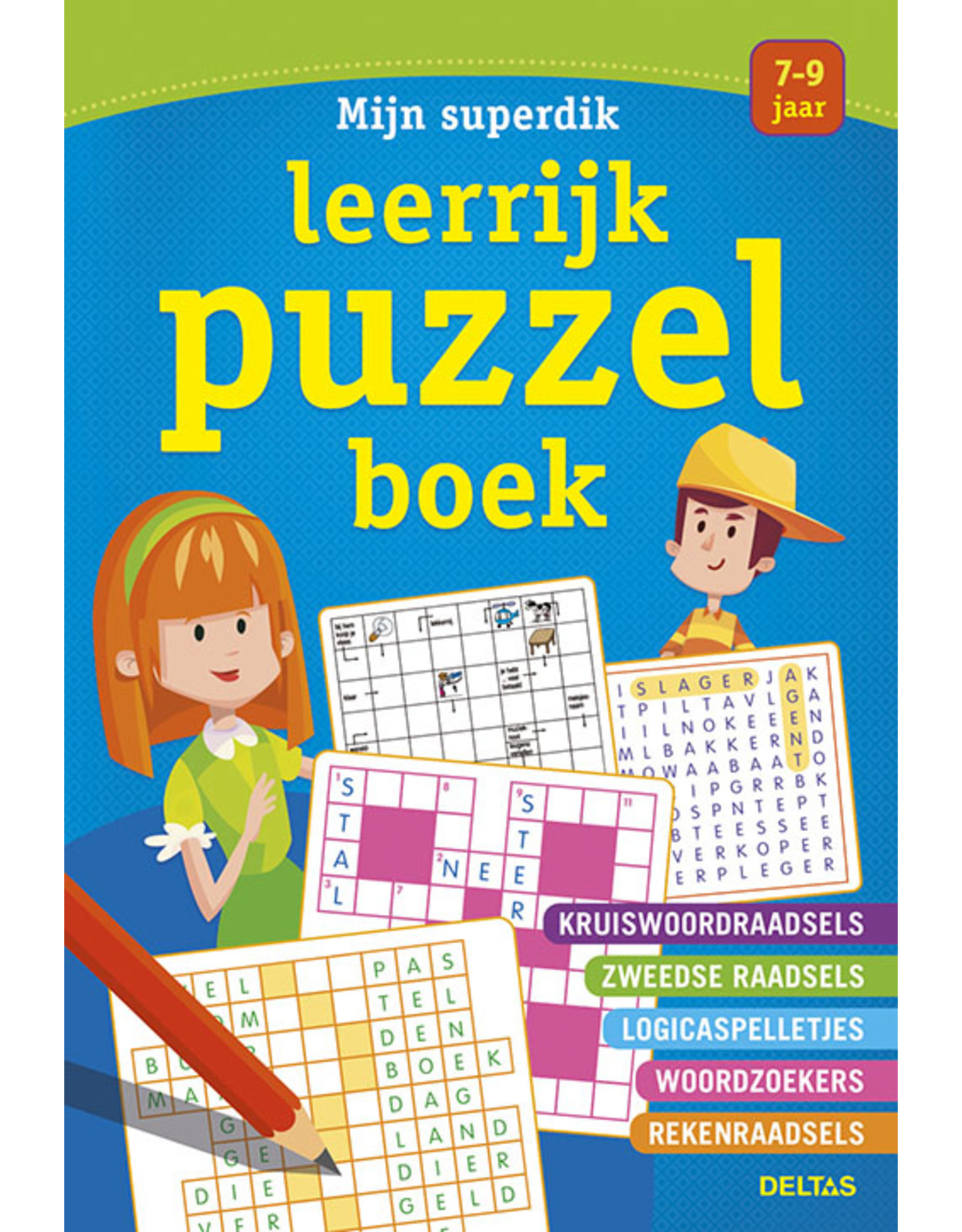 Uitgeverij Deltas Mijn Superdik Leerrijk Puzzelboek (7-9)