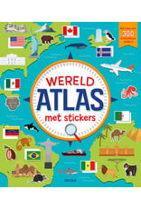 Deltas Wereldatlas met stickers