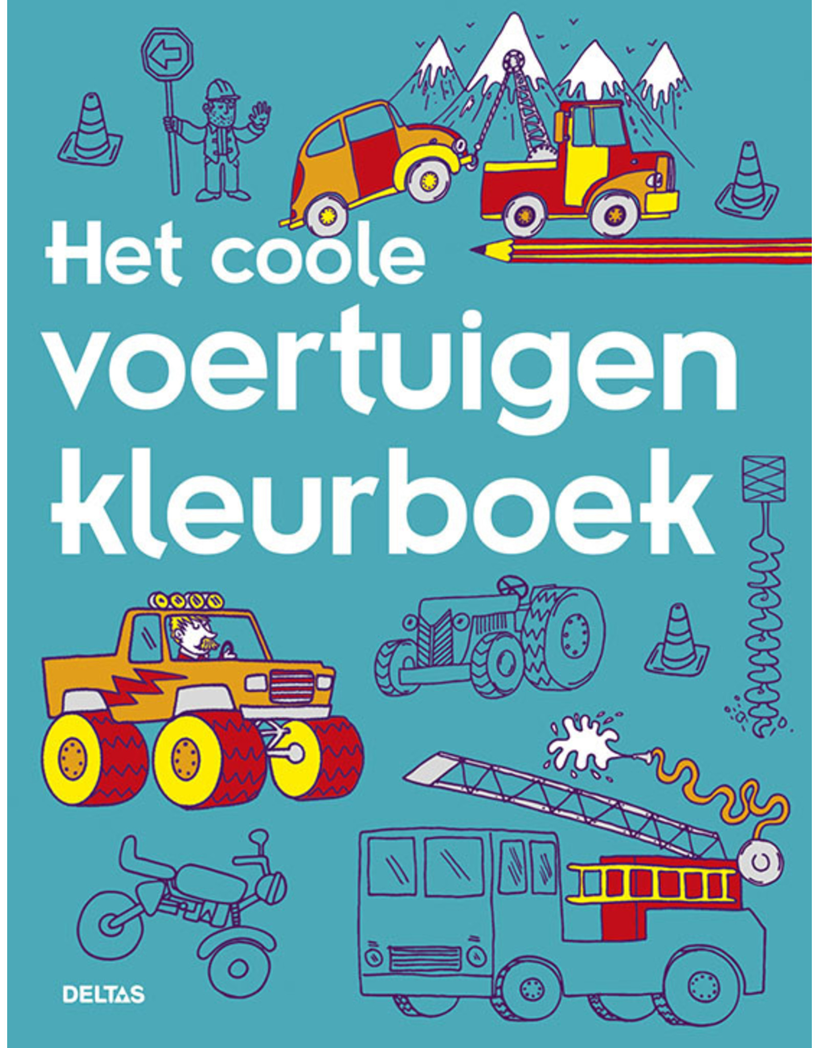 Deltas Het coole voertuigen kleurboek