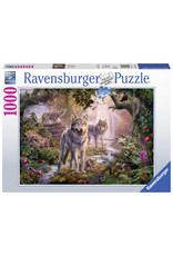 Ravensburger Ravensburger puzzel  151851 Wolvenfamilie in de zomer 1000 stukjes Ravensburger Ravensburger puzzel  151851 Wolvenfamilie in de zomer 1000 stukjes