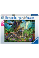 Ravensburger Ravensburger puzzel Familie wolf in het bos 1000stukjes