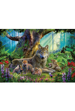 Ravensburger Ravensburger puzzel Familie wolf in het bos 1000stukjes