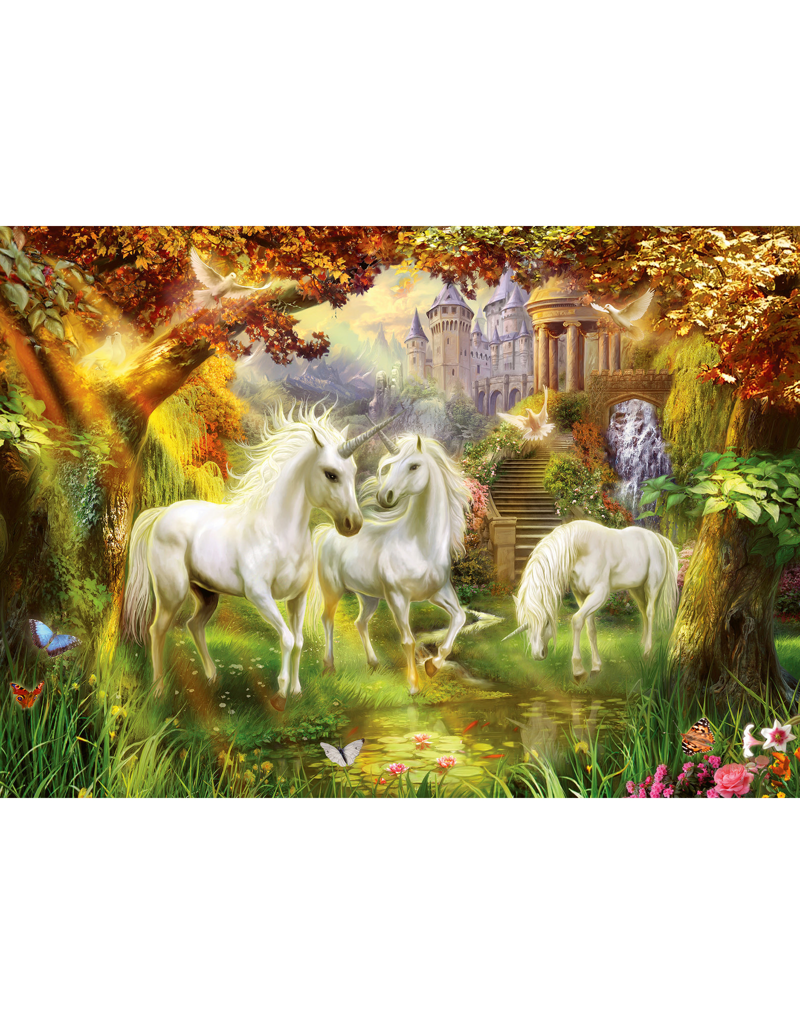 Ravensburger Ravensburger puzzel Eenhoorns in de herfst 1000stukjes