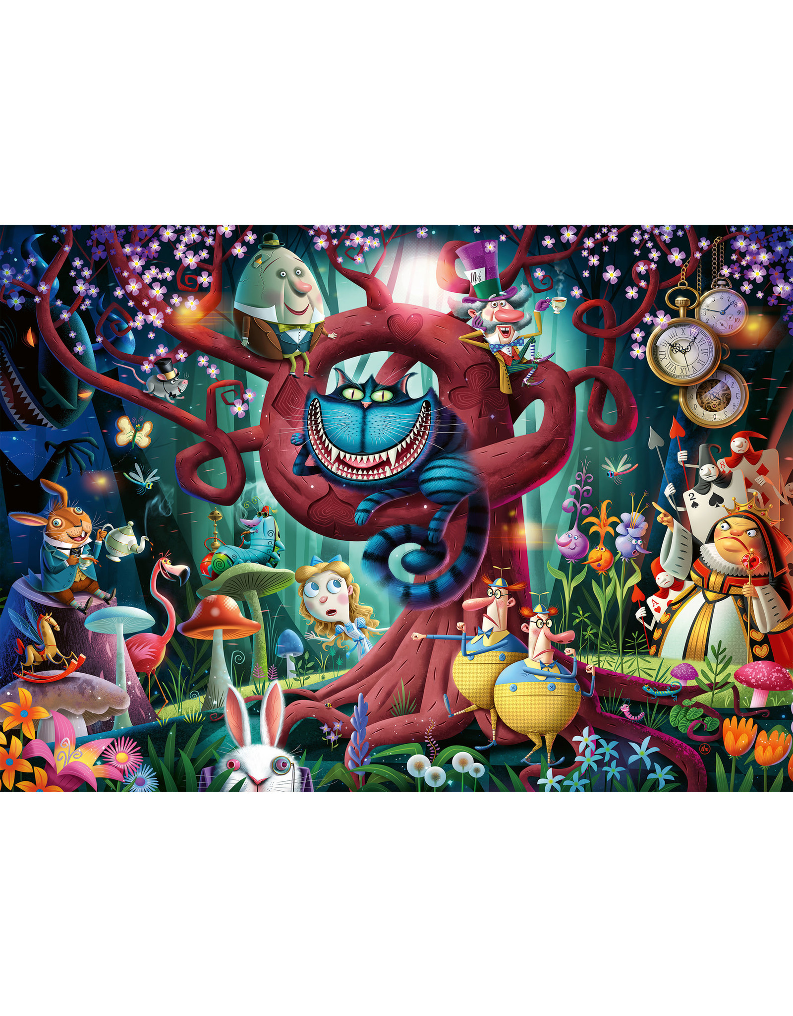 Ravensburger Ravensburger puzzel Iedereen is gek 1000 stukjes Almost Everyone is Mad (Alice in Wonderland)