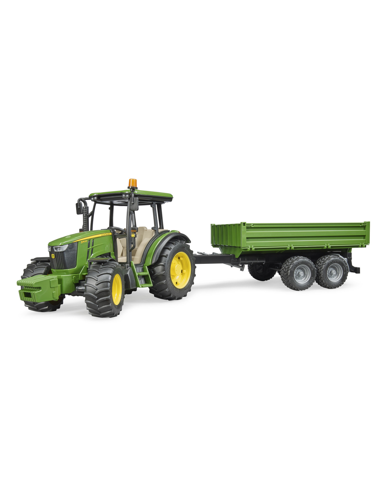 Bruder Bruder 02108 John Deere 51115M met Aanhangwagen (1:16)