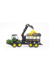 Bruder Bruder 02133 John Deere 1210E met Aanhanger en Bomengrijper (1:16)