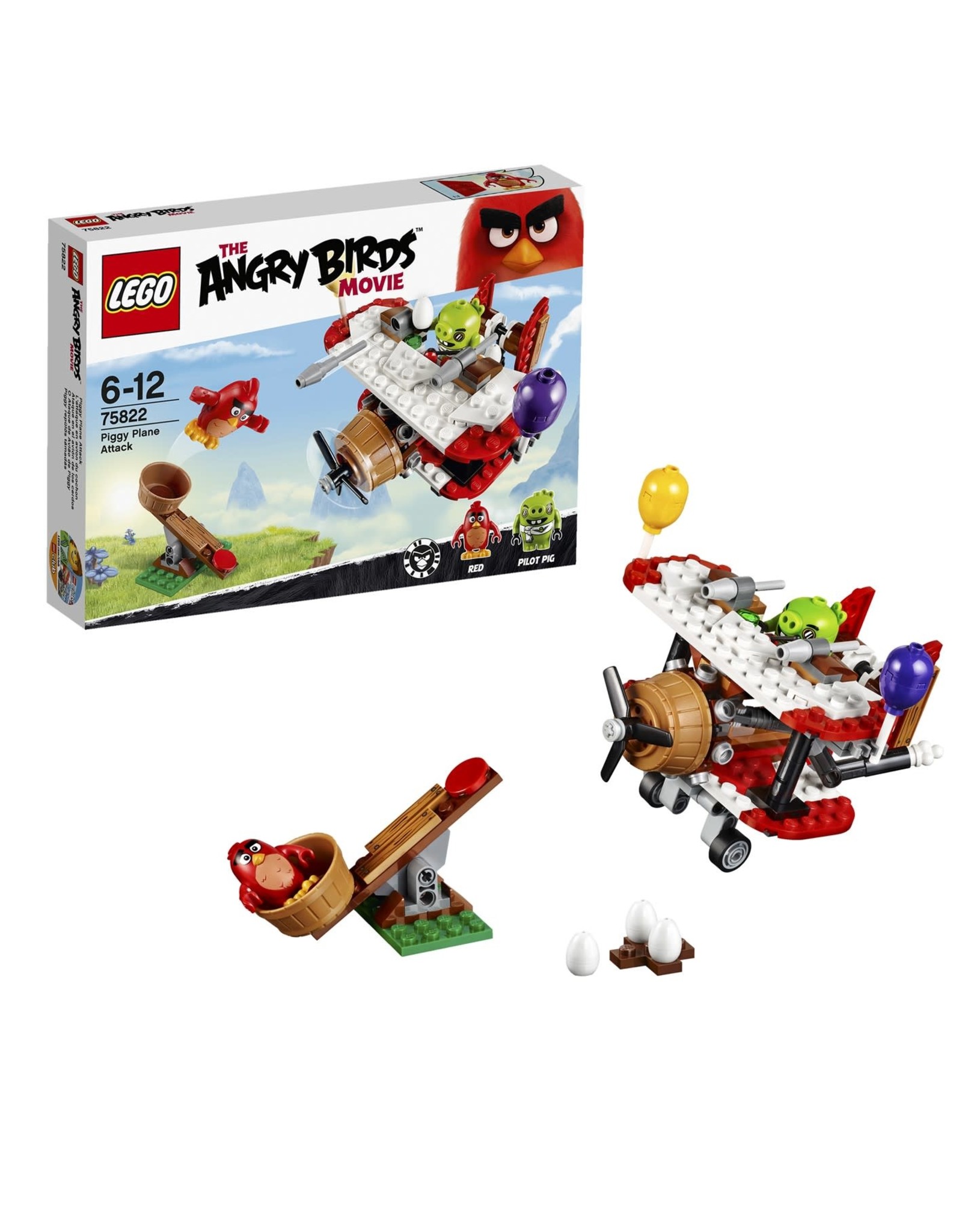 LEGO LEGO Angry Birds Piggy Vliegtuigaanval - Plane Attack 75822