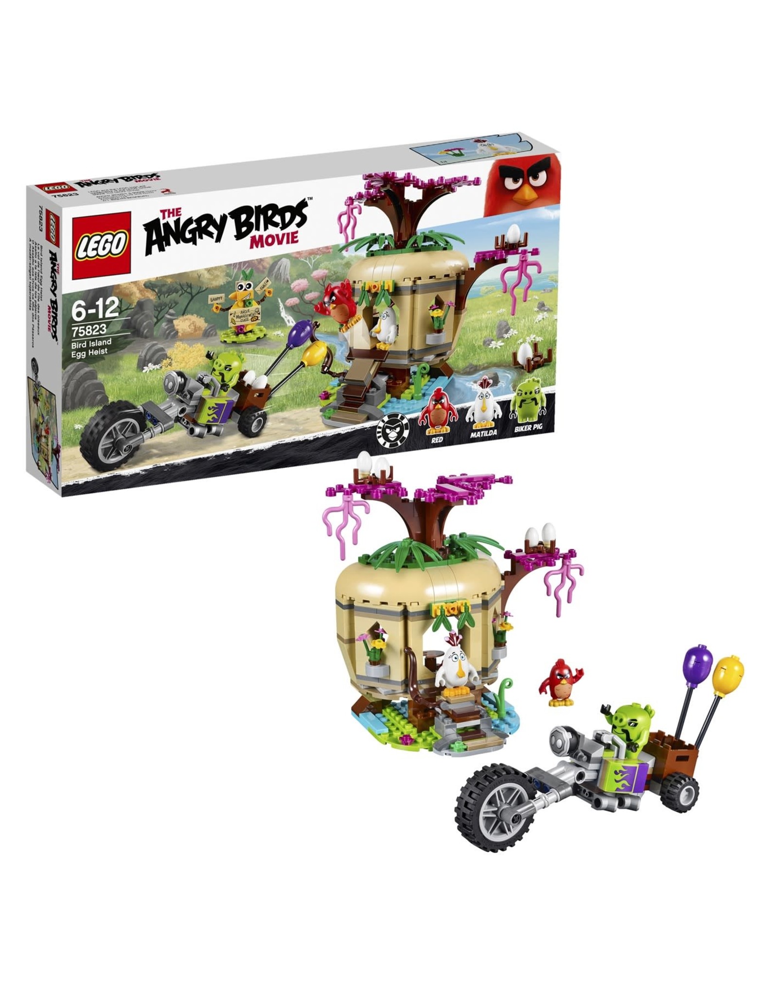 LEGO LEGO Angry Birds  Island Eierenroof - Egg Heist 75823