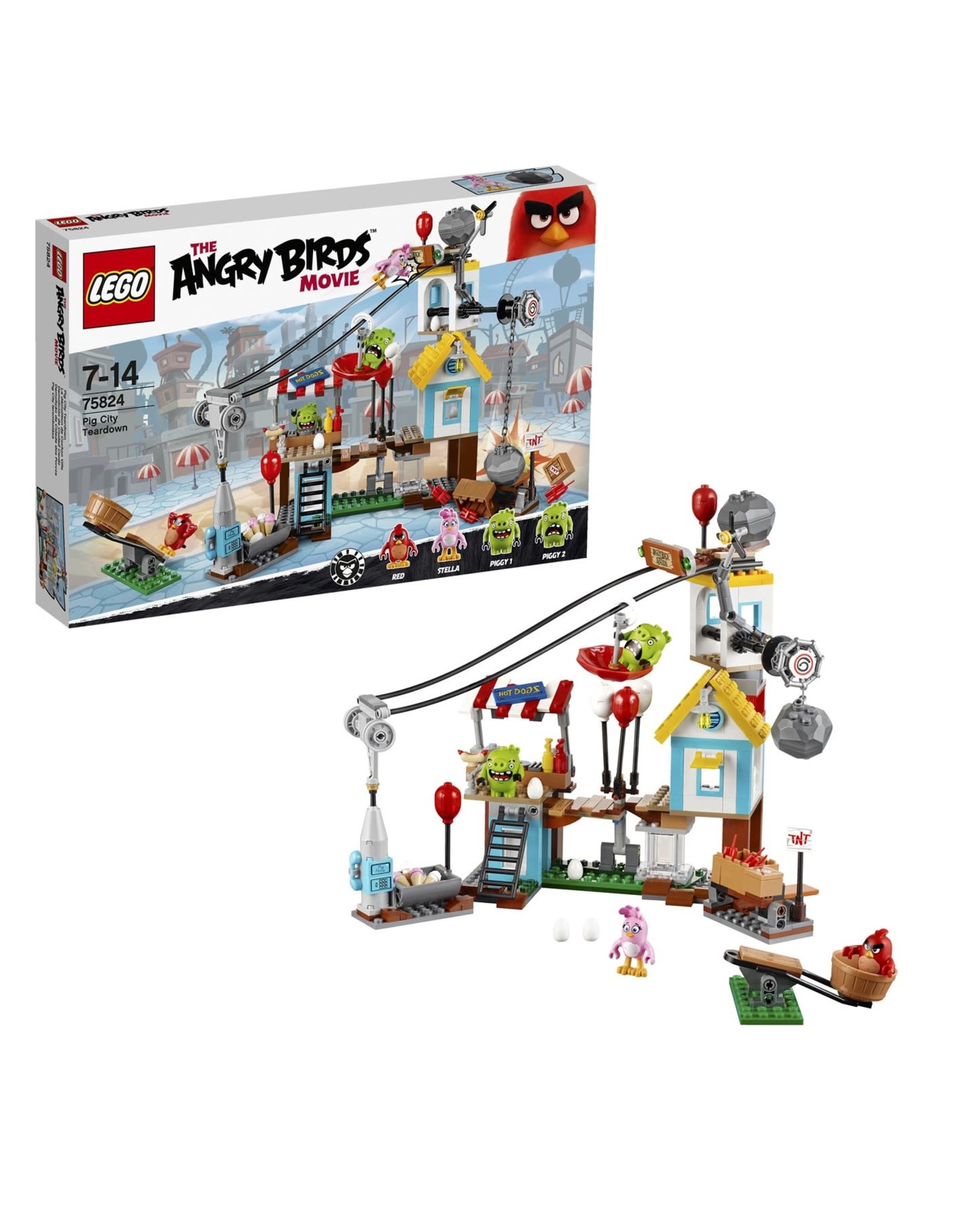 LEGO LEGO Angry Birds Pig City Sloopfeest - Teardown  75824