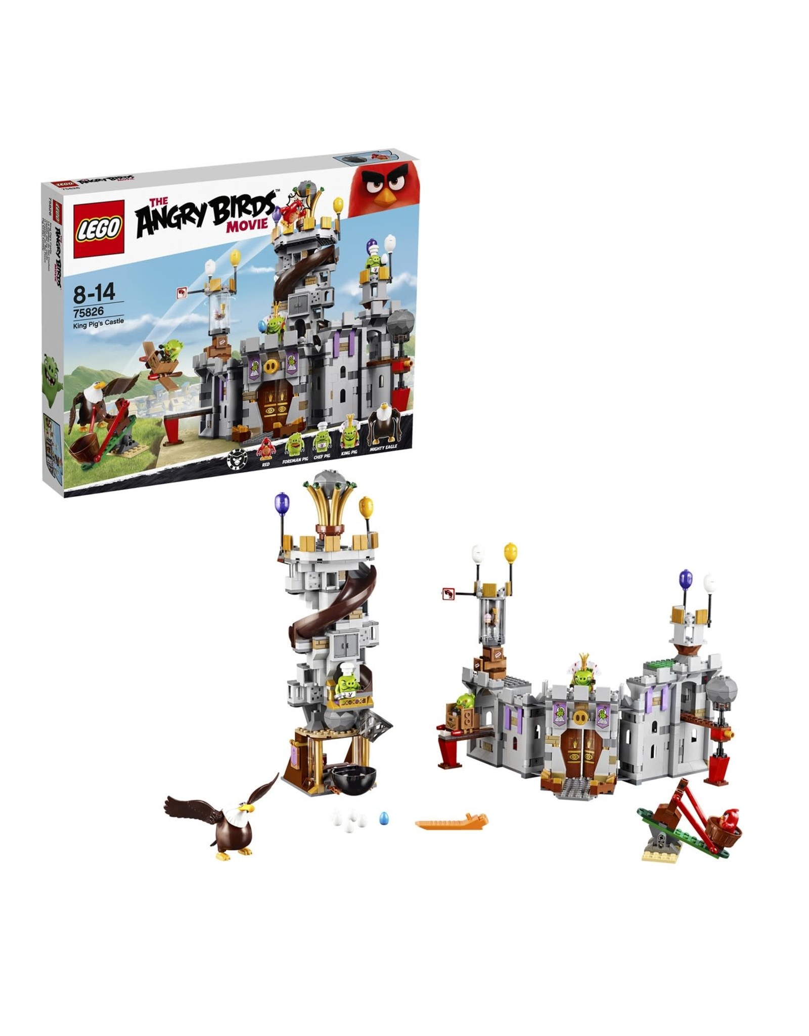 LEGO LEGO Angry Birds  Kasteel van koning Pig - King Pig'S Castle 75826