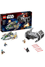 LEGO Lego Star Wars 75150 Darth Vaders TIE Advanced tegen de A-Wing Starfighter