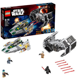 LEGO Lego Star Wars 75150 Darth Vaders TIE Advanced tegen de A-Wing Starfighter