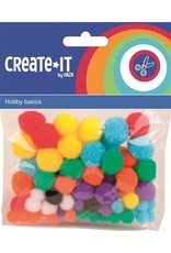 Create-It Haza Create-it 78 stuks Pompoms  ass