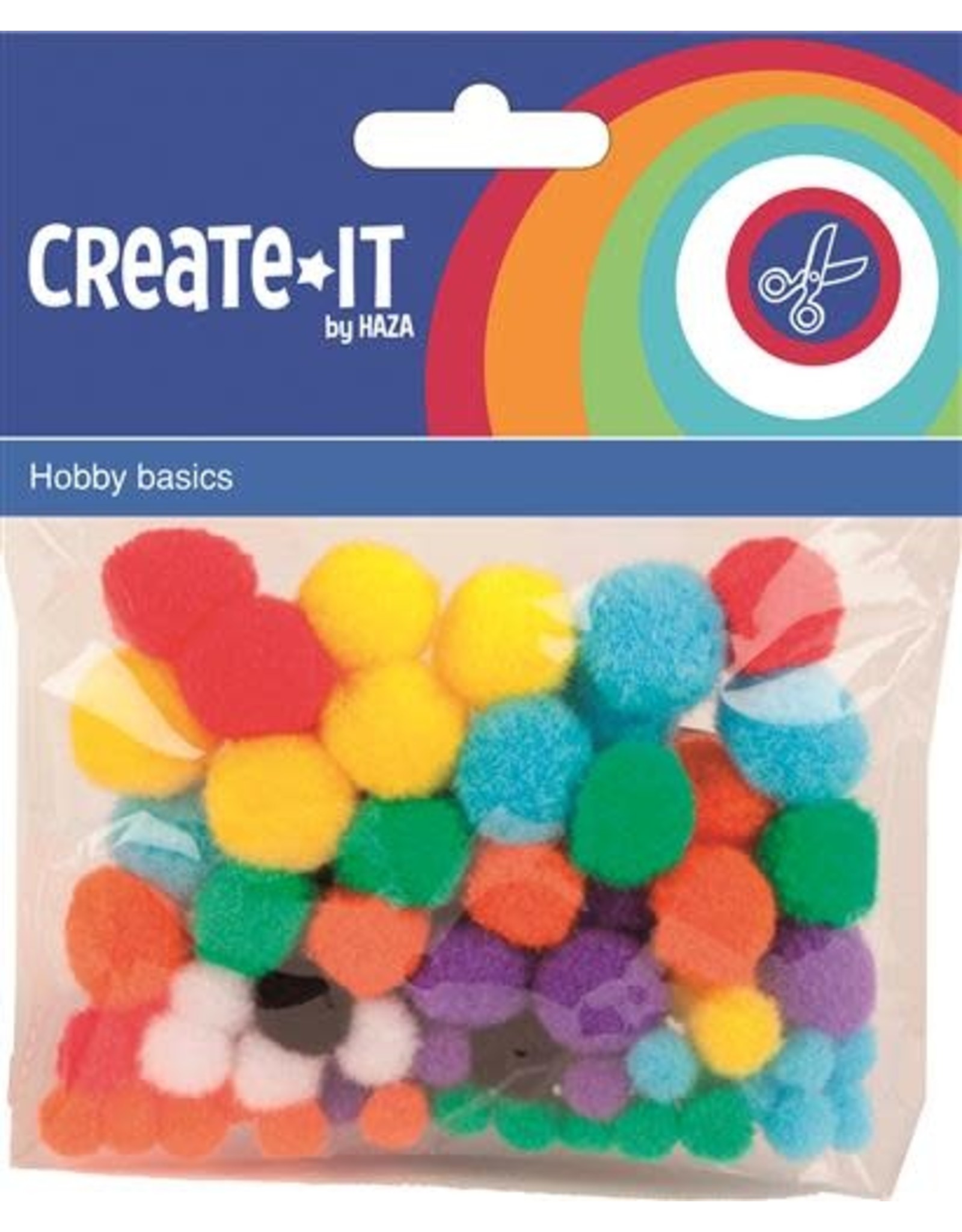 Create-It Haza Create-it 78 stuks Pompoms  ass
