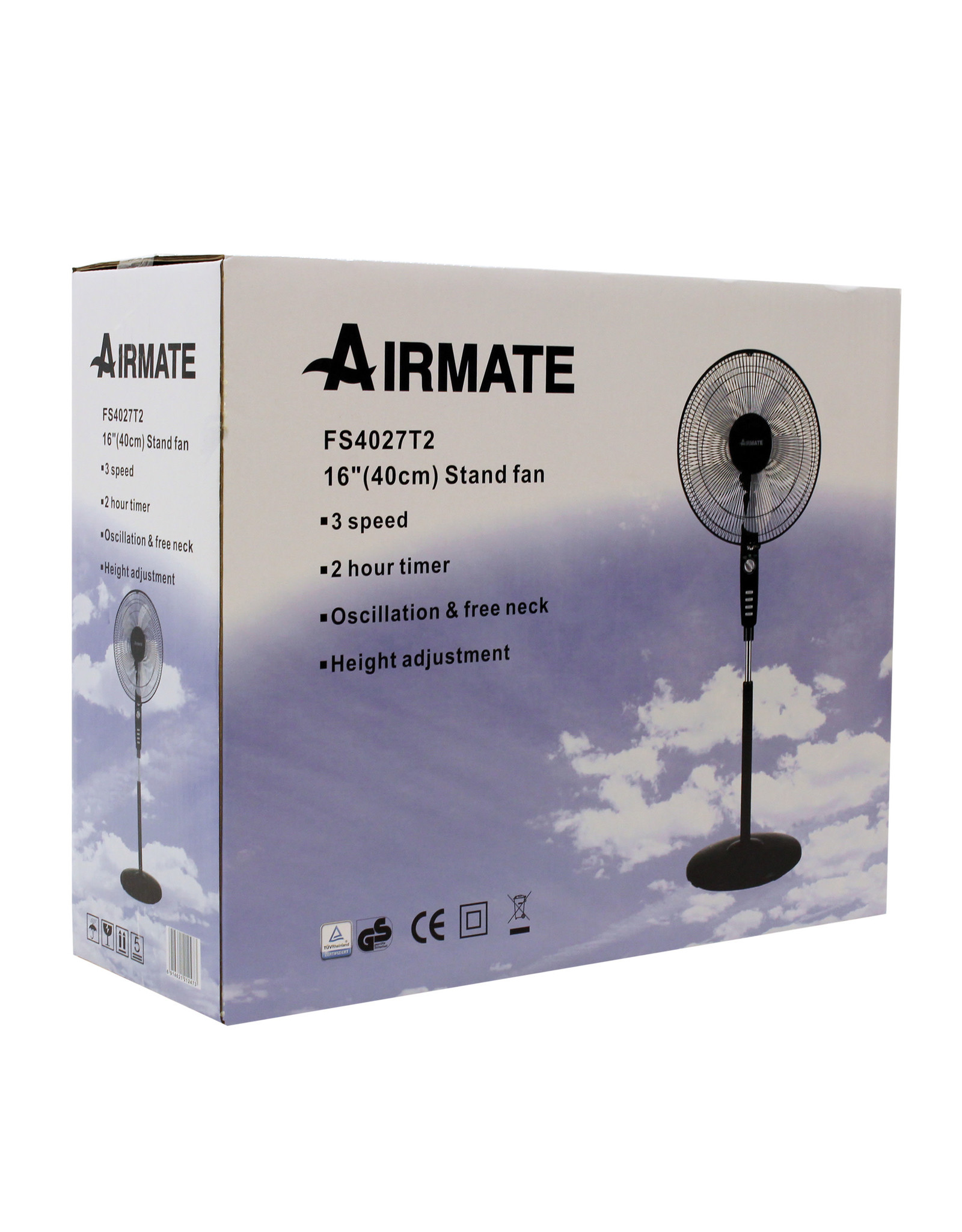 Airmate Airmate FS4027T2 Statief ventilator 110-140cm + timer