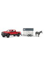 Bruder Bruder 02501 RAM 2500 Power Wagon met  Paardentrailer (1:16) Bruder Bruder 02501 RAM 2500 Power Wagon met  Paardentrailer (1:16)