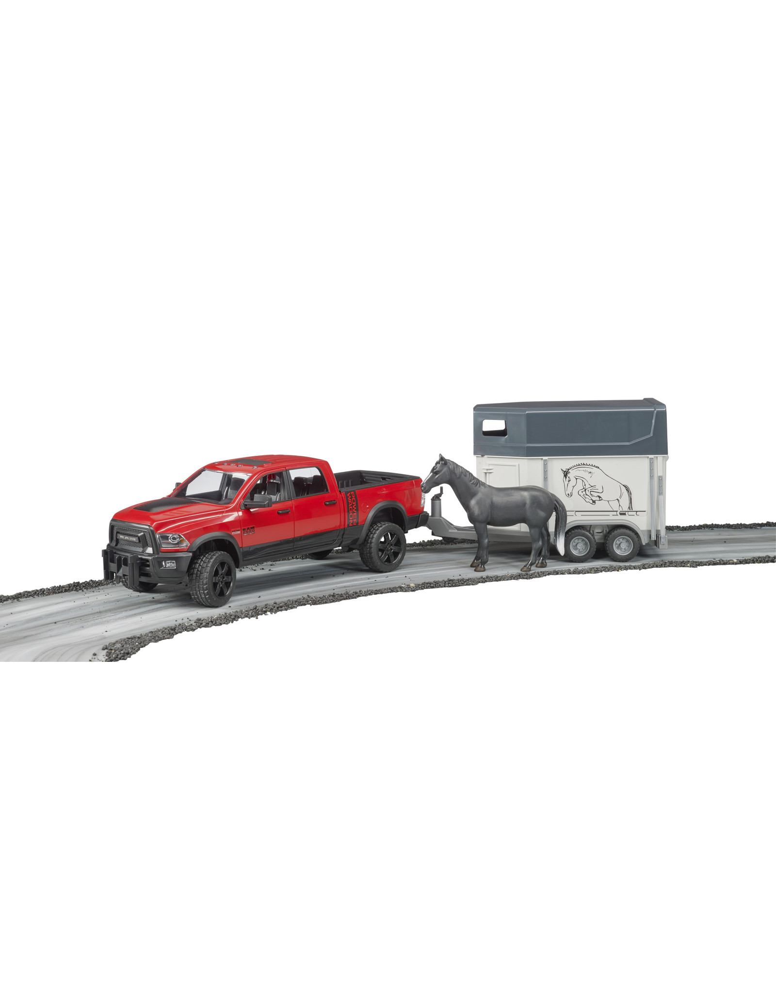 Bruder Bruder 02501 RAM 2500 Power Wagon met  Paardentrailer (1:16)