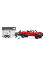 Bruder Bruder 02501 RAM 2500 Power Wagon met  Paardentrailer (1:16) Bruder Bruder 02501 RAM 2500 Power Wagon met  Paardentrailer (1:16)