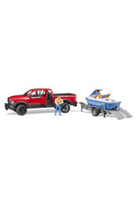 Bruder Bruder 02503 RAM 2500 Power Wagon met  Aanhanger, Jetski en Bestuurder (1:16)