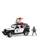 Bruder Bruder 02527 Jeep Wrangler Unlimited Rubicon Politieauto met Agent (1:16) + Licht- en Geluidsmodule
