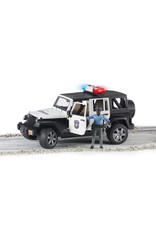 Bruder Bruder 02527 Jeep Wrangler Unlimited Rubicon Politieauto met Agent (1:16) + Licht- en Geluidsmodule