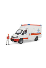 Bruder Bruder 02536 Mercedes Benz Sprinter Ambulance met  Paramedici (1:16) + Licht- en Geluidsmodule