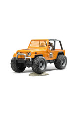 Bruder Bruder 02542 Jeep Cross Country Racer Oranje met Autocoureur  (1:16)