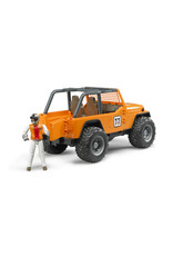 Bruder Bruder 02542 Jeep Cross Country Racer Oranje met Autocoureur  (1:16)