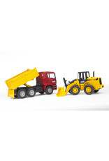 Bruder Bruder 02752  MAN TGA Kiepwagen met Shovel FR130 (1:16)