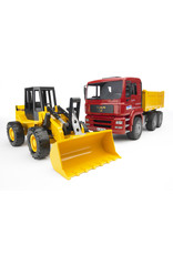 Bruder Bruder 02752  MAN TGA Kiepwagen met Shovel FR130 (1:16)