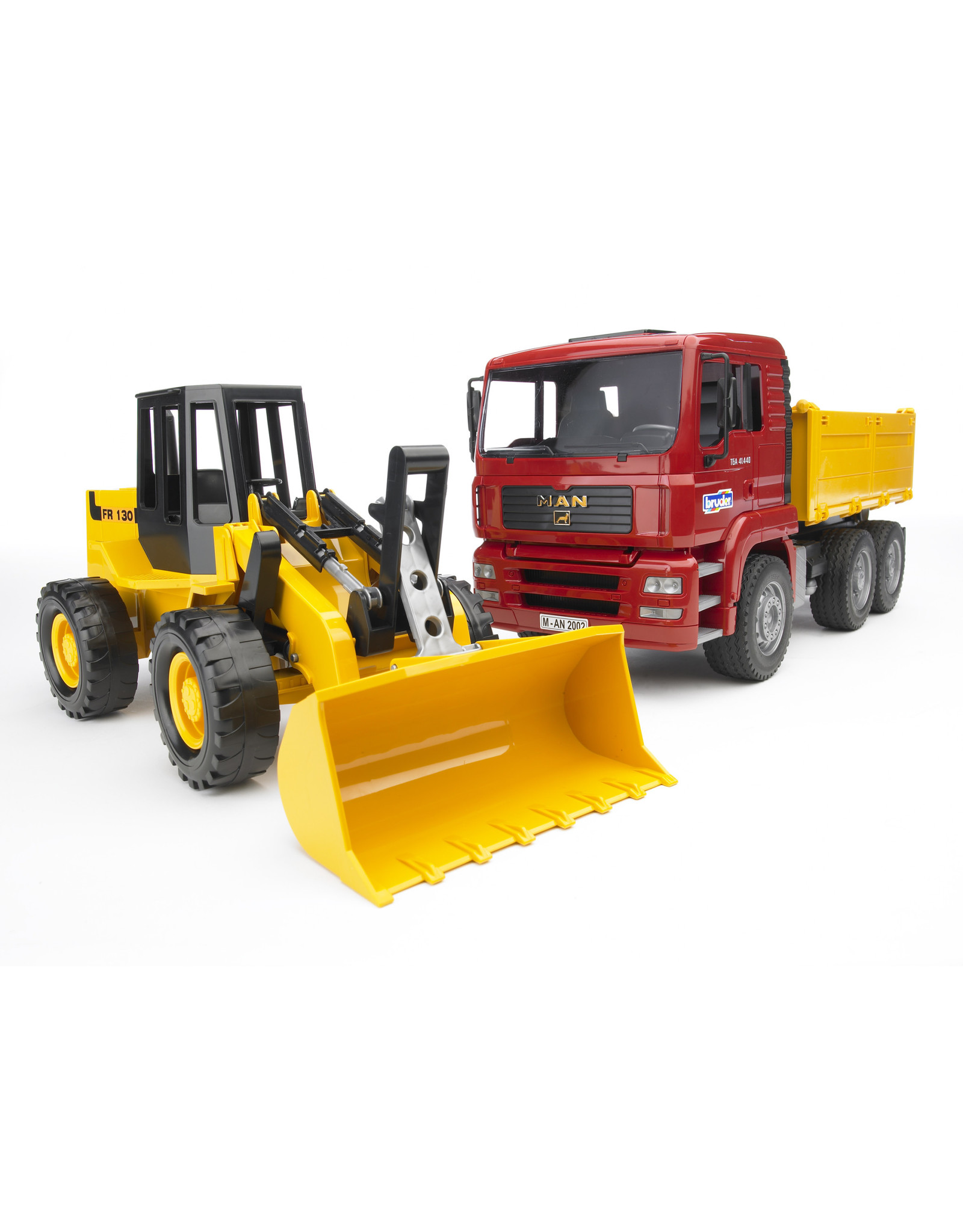 Bruder Bruder 02752  MAN TGA Kiepwagen met Shovel FR130 (1:16)