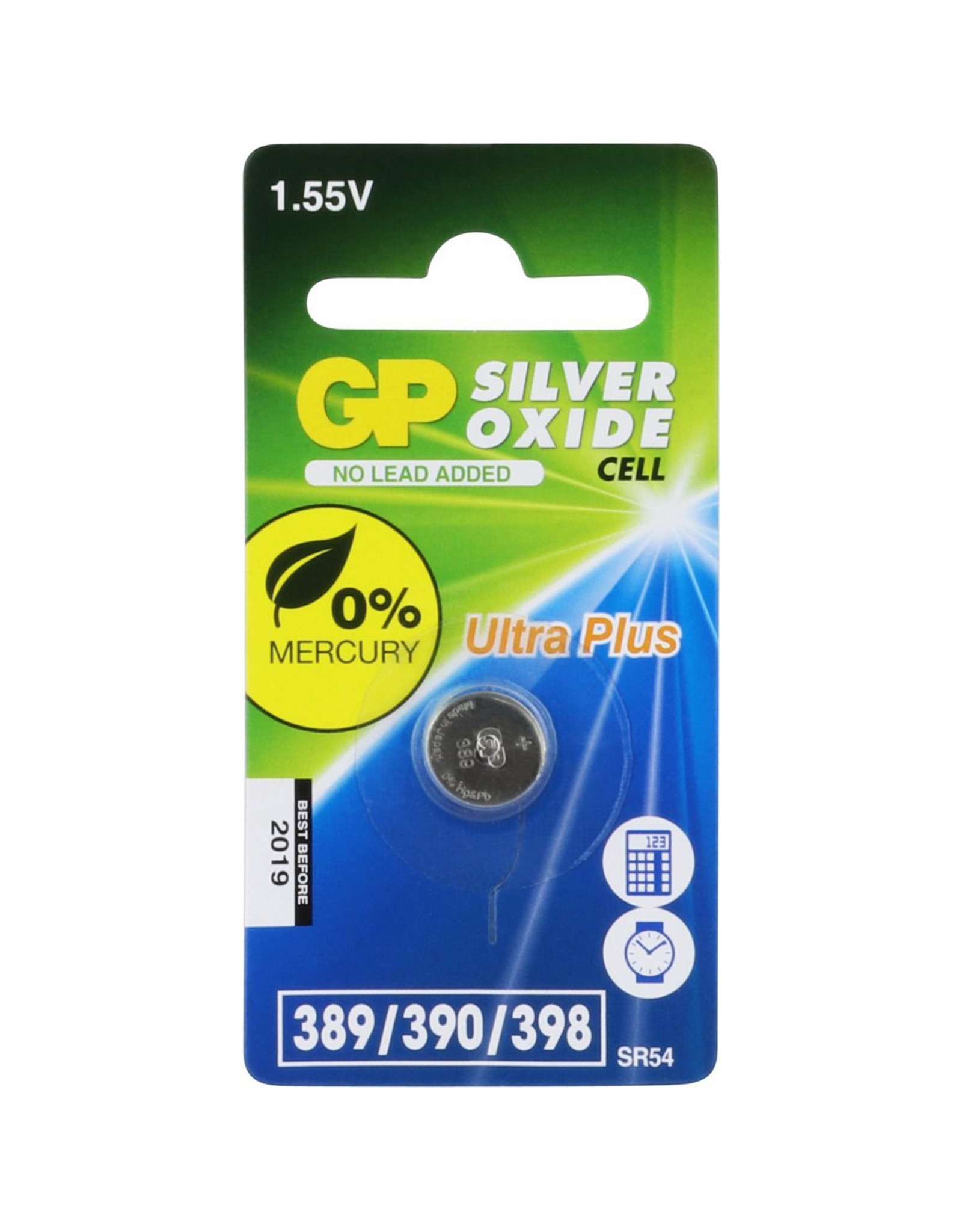 GP Gp389/390/398 knoopcel silver oxide